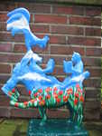 lesende Bremer Stadtmusikanten No: 030 Mohnwiese